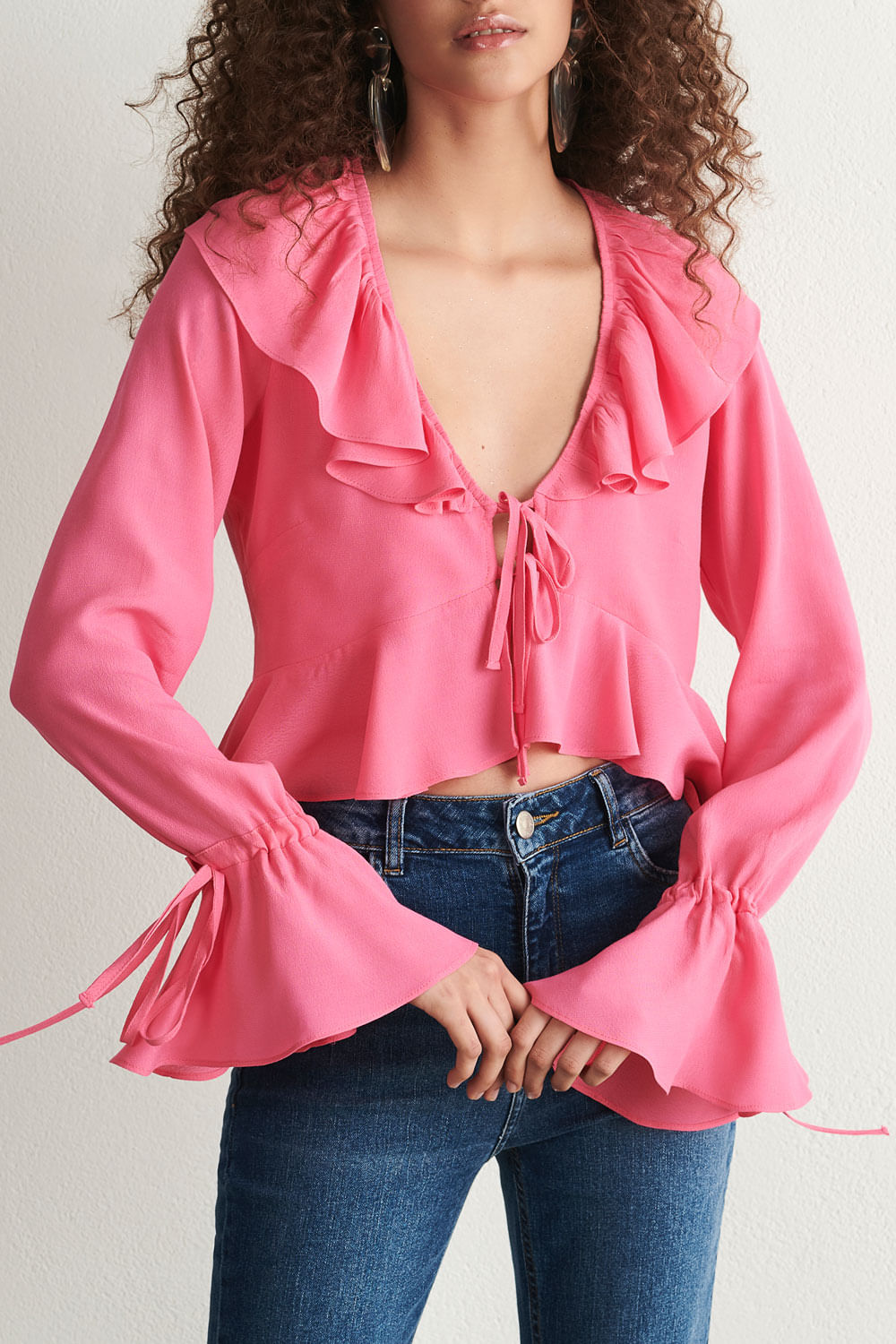 pink blouses for women